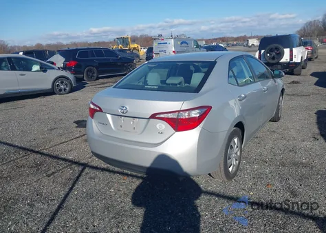 2015 Toyota Corolla Le z USA, uszkodzony, nr VIN 2T1BURHE4FC317473